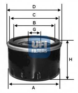 CROSLAND FILTERS 631 Масляний фільтр