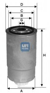 UFI 2435101 Паливний фільтр