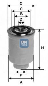 UFI 2439800 Паливний фільтр