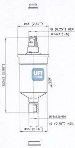 UFI 3167500 Паливний фільтр