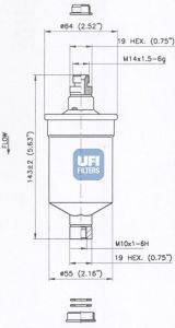 UFI 3167600 Паливний фільтр
