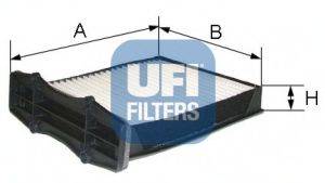 UFI 5310500 Фільтр, повітря у внутрішньому просторі