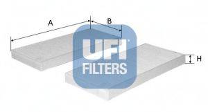 UFI 5316400 Фільтр, повітря у внутрішньому просторі