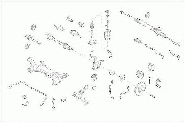 BOGE FORDGALAXFB003 Рульове управління; Підвіска колеса