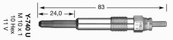 NGK 5104 Свічка розжарювання