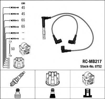 NGK 0752 Комплект дротів запалювання