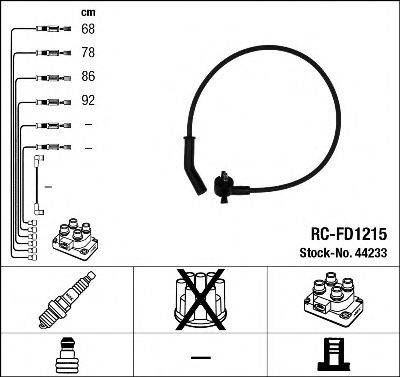 FORD F2RE-12280-AC Комплект дротів запалювання