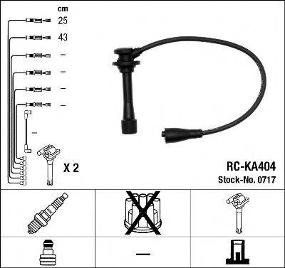 NGK 0717 Комплект дротів запалювання