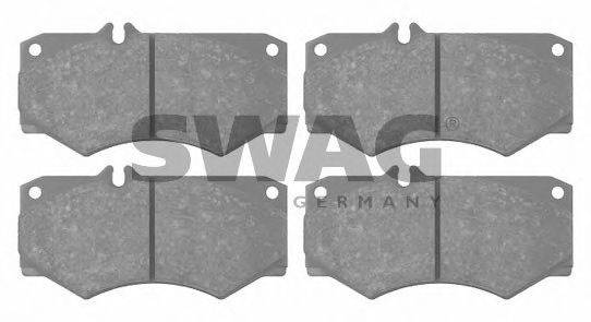 SWAG 10916033 Комплект гальмівних колодок, дискове гальмо