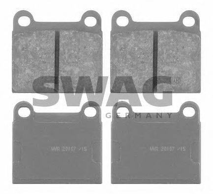 SWAG 10916127 Комплект гальмівних колодок, дискове гальмо
