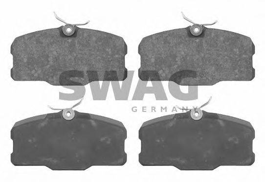 SWAG 10916248 Комплект гальмівних колодок, дискове гальмо