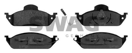 SWAG 23193 Комплект гальмівних колодок, дискове гальмо