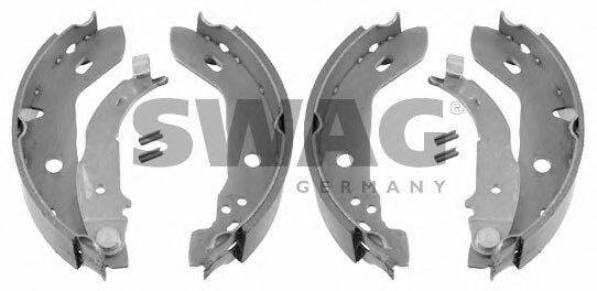 SWAG 10923105 Комплект гальмівних колодок, стоянкова гальмівна система