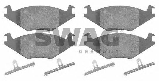 SWAG 30916011 Комплект гальмівних колодок, дискове гальмо