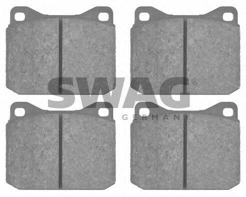 SWAG 30916220 Комплект гальмівних колодок, дискове гальмо