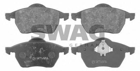 SWAG 21911 Комплект гальмівних колодок, дискове гальмо