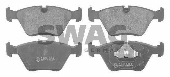 SWAG 21211 Комплект гальмівних колодок, дискове гальмо