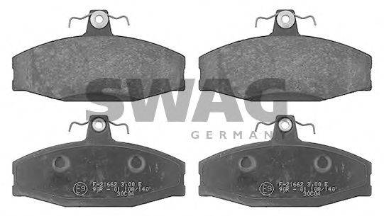 SWAG 30916386 Комплект гальмівних колодок, дискове гальмо