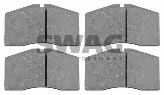 SWAG 21402 Комплект гальмівних колодок, дискове гальмо