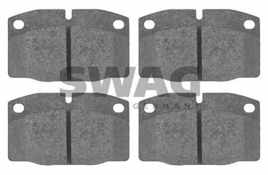 SWAG 40916203 Комплект гальмівних колодок, дискове гальмо