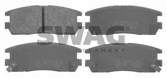 SWAG 21875 Комплект гальмівних колодок, дискове гальмо