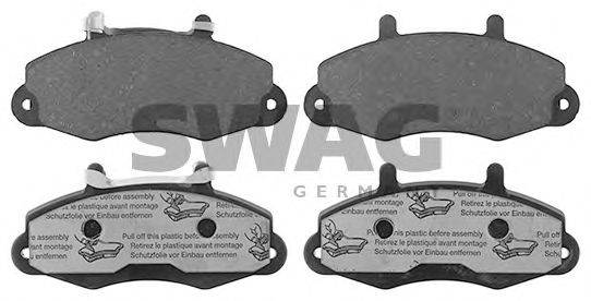 SWAG 50116069 Комплект гальмівних колодок, дискове гальмо