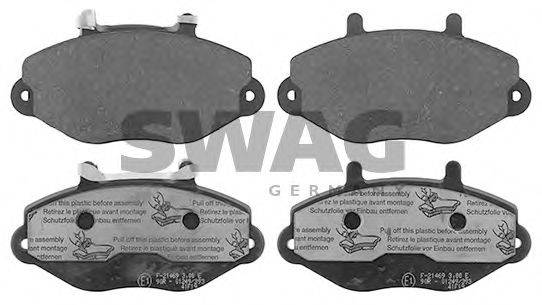 SWAG 50116070 Комплект гальмівних колодок, дискове гальмо