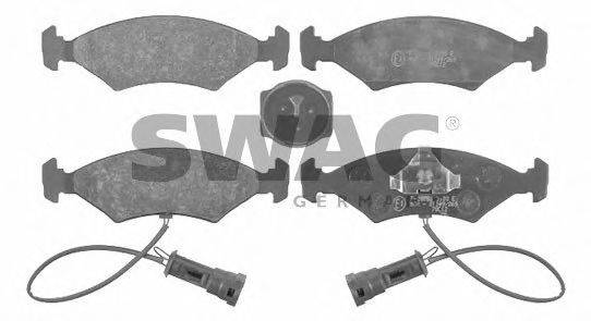 SWAG 50916024 Комплект гальмівних колодок, дискове гальмо