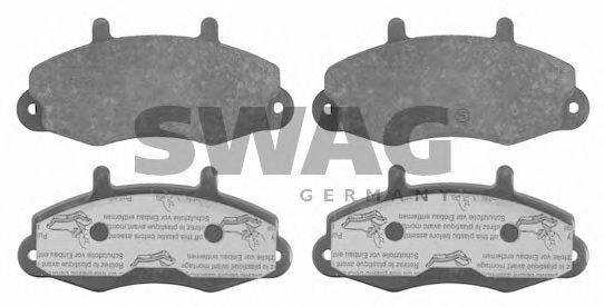 SWAG 50916037 Комплект гальмівних колодок, дискове гальмо