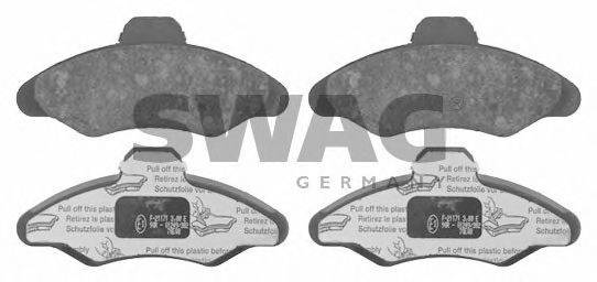 SWAG 50916038 Комплект гальмівних колодок, дискове гальмо