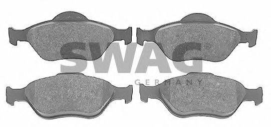 SWAG 23203 Комплект гальмівних колодок, дискове гальмо