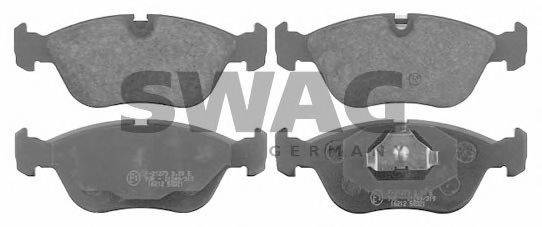 SWAG 21274 Комплект гальмівних колодок, дискове гальмо