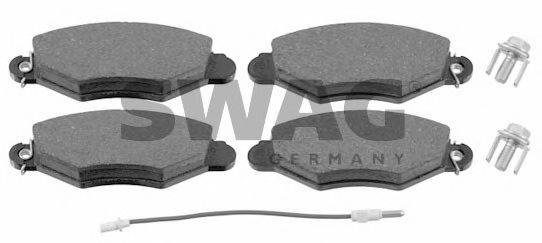 SWAG 21981 Комплект гальмівних колодок, дискове гальмо