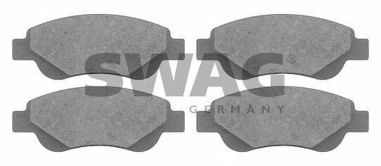 SWAG 62916589 Комплект гальмівних колодок, дискове гальмо