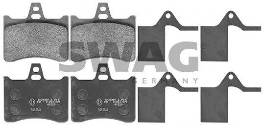 SWAG 64116035 Комплект гальмівних колодок, дискове гальмо