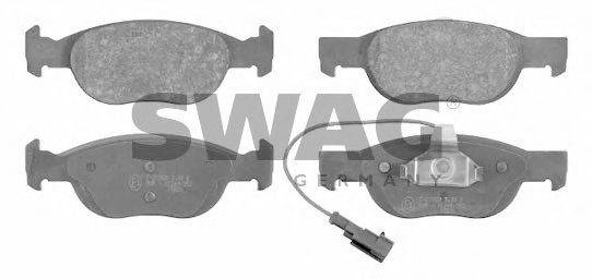 SWAG 21930 Комплект гальмівних колодок, дискове гальмо