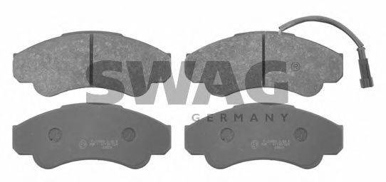 SWAG 70916663 Комплект гальмівних колодок, дискове гальмо