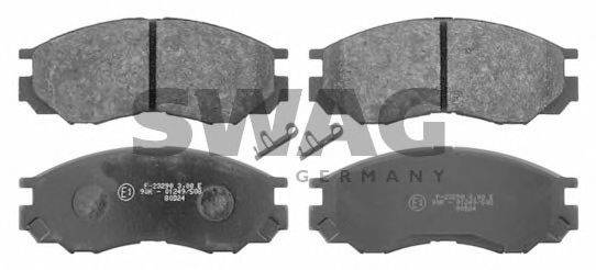 SWAG 80916645 Комплект гальмівних колодок, дискове гальмо