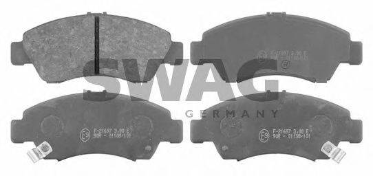 SWAG 85916303 Комплект гальмівних колодок, дискове гальмо