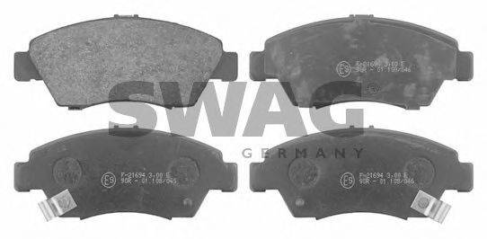 SWAG 21695 Комплект гальмівних колодок, дискове гальмо