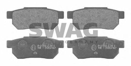 SWAG 85916309 Комплект гальмівних колодок, дискове гальмо