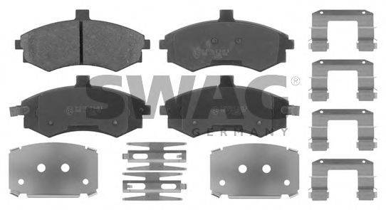 SWAG 24031 Комплект гальмівних колодок, дискове гальмо