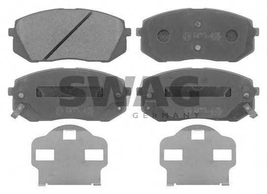 SWAG 24502 Комплект гальмівних колодок, дискове гальмо