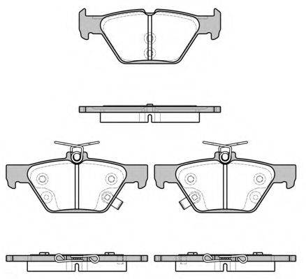 REMSA 163802 Комплект гальмівних колодок, дискове гальмо