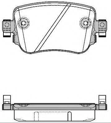 REMSA 25110 Комплект гальмівних колодок, дискове гальмо