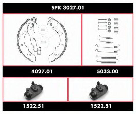 REMSA SPK302701 Комплект гальм, барабанний гальмівний механізм