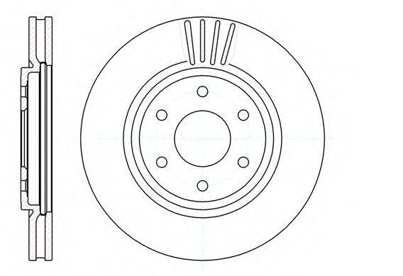 REMSA 6103710 гальмівний диск