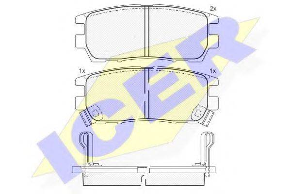 LUCAS ENGINE DRIVE GDB1127 Комплект гальмівних колодок, дискове гальмо