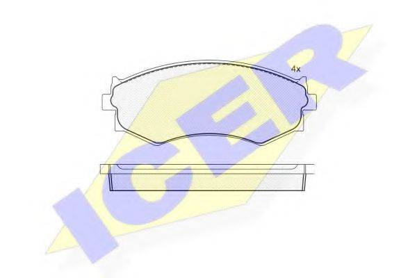 LUCAS DIESEL GDB765 Комплект гальмівних колодок, дискове гальмо