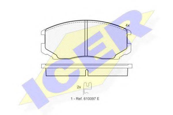 LUCAS DIESEL GDB3046 Комплект гальмівних колодок, дискове гальмо